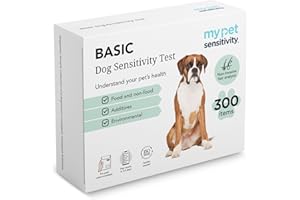 My Pet Sensitivity Test - At-Home Dog Sensitivity Test | 300 Items Tested | 3-5 Day Results | Non-Invasive Hair Sample | Tests for Common Ingredients in Food, Non-Food, Environment & Additive Items