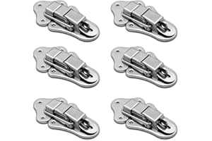 ZIGEFOFO 6 Stück Spannverschluss Hebelverschluss Verschluss Haspe Kistenverschluss für Case Box Toolbox Schublade Schrank Truhe