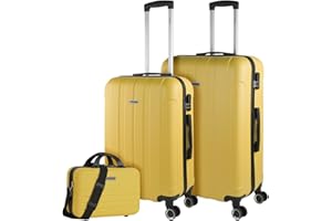 ITACA - Valigie da viaggio della ditta Set valigie 4 ruote - Set valigie da viaggio ABS - Set valigie da viaggio robuste e leggere Serratura a combinazione 771100B