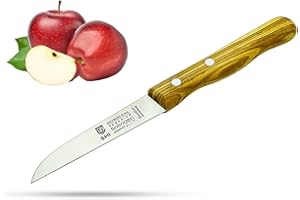 SMI - Spelucchino Solingen Coltello Verdure Professionale Coltello Frutta - Manico in legno d'ulivo - Made in Germany