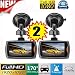 Produktbild kingko 2X Auto 1080 P 2,4 "Full HD DVR Fahrzeug Kamera Dash Cam Video Recorder G-Sensor Nachtsicht (Schwarz)