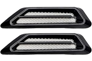 Lufteinlass Gitter Vent Dekoration Aufkleber, Boyfriend Cardig Lufteinlass Aufkleber Dekoration FüR Motorhaube Auto Lufteinlass Auto Außen Dekorativer Aufkleber, Schwarz