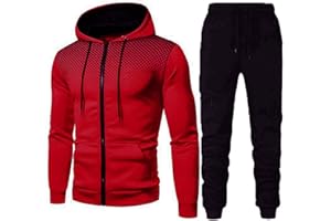 WZYYDS Tenue Sport Homme Décontracté Hooded Survetement Pas Cher Ensemble Jogging Homme Sport Chic Veste Zippée Avec Capuche Pantalon Jogging De Sport