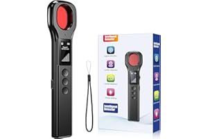 LONGYI Détecteur de Micros, Détecteur de Caméras Professionnel pour Détecter Les Caméras Cachées, avec écran LED HD, jusqu'à 10 Heures d'autonomie, idéal pour Les Hôtels