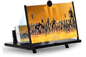 SAKIOO 14 Zoll Handy Lupe，3D-Bildschirm Ausziehbarer HD Bildschirm Faltbarer Gegen Blaues Licht Bildschirmlupe für Alle Smartphones