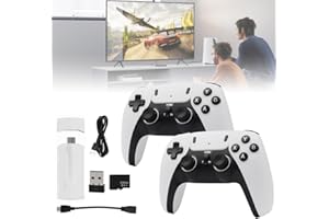 ZOYDP Retrolink Stick 15000 Jeux, Console rétro, Manette de Jeu rétro 2.0 4K avec 2 manettes sans Fil, Console de Jeu rétro, Console de Jeu rétro Plug and Play, clé de Jeu 64 G HDMI, 12 émulateurs