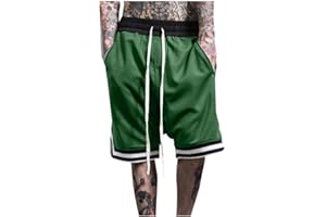 ORANDESIGNE Shorts de Basket Homme Séchage Rapide Shorts de Plage Respirant Outdoors Shorts de Sports Eté Bermuda Casual Pantalons de Survêtement