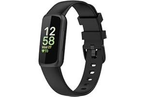 Panda Bobo Compatible for Fitbit Inspire 3 Strap, Soft Silicone Adjustable Sport Replacement Wrist Bands for Women Men