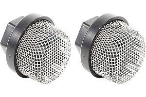 2 st sil skärmnät, slang inloppssil filter, sil spruta filter inlopp sugsil trädgårdsslang sil filter för Graco 390 Ultra 395 495 (7/8 tum)