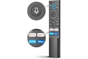 LOUTOC Télécommande vocale de Rechange pour Les téléviseurs intelligents Samsung Neo QLED Crystal UHD 4K, Universelle pour Les télécommandes de téléviseurs Samsungs BN68-11645A BN68-11645G BN68-11645D