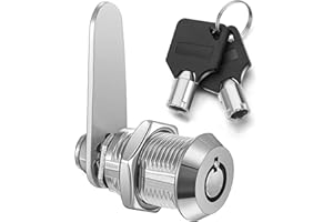 Litensh 20mm Gewinderohr Hebelschloss, Briefkastenschloss Zylinderschloss für Tür Schublade Schrank Briefkasten mit Schlüsseln Gleich Möbelschloss Schrankschloss Schubladeschloss Spindschloss