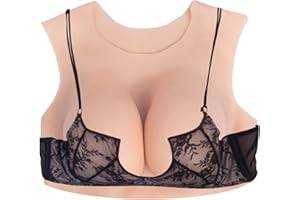 CDS - CROSSDRESSING SHOW - Silikon Brust Formen Brustplatte Rund Kragen B-G Cup Falsche Brust Für Crossdresser Cosplay