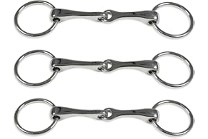 KULLALOO Acheter des mors de cheval Hobby : lot de 3 mors d'eau simplement cassés (argenté)