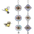 Khazna Bird Reflective Devices,Scare Bird Away - Bird Deterrent Scare Discs for Home Garden Double-Sided Bird Scare Control Devices,Keep All Birds Away (1 for each of the 2 items)