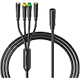 Varstrom 1T4 EB-Bus Cable for BAFANG BBS01B BBS02B BBS-HD Mid Motor hub motor, Ebike Wiring Harness Waterproof Connect Cable for Display, Brake, Thumb Throttle, Electric Bicycle Conversion Kits
