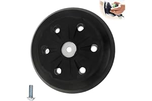 Raheem Patin arrière pour Metabo SXE 450 631158000 - Crochet et boucle - 150 mm - 6 trous - Compatible avec DeWalt D26410