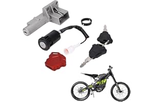 IUVWISN For Surron Ignition Key Switch Replacement with CNC Key Cover,Lock Key Plug Set for Sur Ron Light Bee S/X Electric Dirt Bike Red
