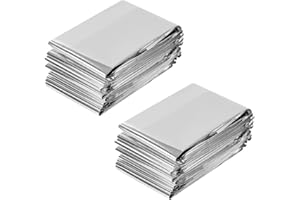 Umichen Plant Growth Mylar Films High Reflective Mylar Film Garden Greenhouse Covering Foil Sheets for First Aid Blanket Growth Room Camping Simple Tent,82.6 x 51.2 Inch(2 Pieces)