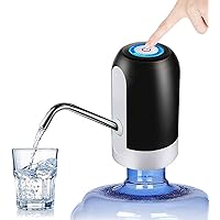 Water Dispenser Electric Portable USB Charging Water Bottle Pump（Black)