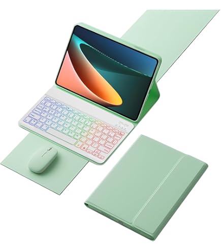 Funda Tablet Lenovo Idea Tab 11 Con Teclado YHFZR Teclado Funda Para Lenovo Tab M8 4th Gen 8" TB-300FU - QWERTY Slim Teclado Wireless Keyboard Case Con Magnético Desmontable Bluetooth Para Lenovo