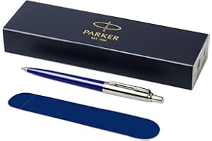 PARKER -"Jotter ballpoint pen with Velvet Pouch in gift box - black ink - blue
