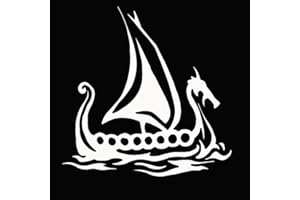 Porfeet Autocollant De Voiture, Viking Ship Car Truck Laptop Laptop Motorcycle Reflective Decals Sticker Decoration