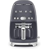 Smeg Gunpowder Gray Filter Coffee Machine 50'S Style DCF02GREU