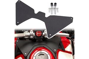 ‎AUZKONG Motorrad Forkshield CRF1000L Updraft Luftstrom Deflector Helm Visier Anti-Shake für H0NDA CRF1000L Africa Twin (2016-2019) 1 Stk Schwarz