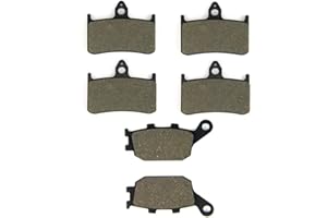 SOMMET Bremsbeläge Vorne + Hinten für Honda CBR 900 RR Fireblade (92-97) CB 900 F Hornet (02-07) VTR 1000 F Firestorm (97-06) CB 1000 F (93-97) LT187-187-174