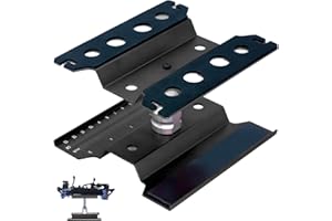 RCTHJIA RC Car Repair Work Stand Lift Lower Adjustable Workstation Aluminum 360 Degree Rotation for 1/8 1/10 1/12 RC Car Traxxas Slash TRX4 Arrma Axial SCX10 Losi Redcat Wltoys RC Crawler Monster Truck Buggy
