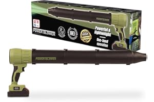 Genius Power Blower Akku Laubbläser 7 TLG, Kabellose Laubgebläse, tragbarer elektrischer Akku-Staubbläser, 120 km/h, nur 1.5 KG leichtes Gartengerät Universalbläser