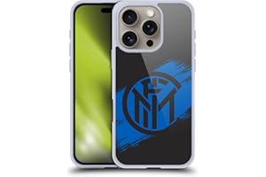 Head Case Designs Licenza Ufficiale Inter Milan Tratti di Pennello Grafici Custodia Cover in Morbido Gel Compatibile con Apple iPhone 16 PRO