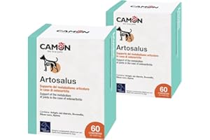 CASEETO Artosalus mangime complementare per Cani e Gatti. Offerta Multipack. Due Confezioni da 60 compresse cad.