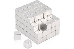 ‎MIN CI MIN CI Neodym-Magnete 5 x 5 x 5 mm, 110 Stück Mini-Magnete, leistungsstarker kleiner quadratischer Magnet für Kühlschrank, Tafel, Handwerk, Werkstatt