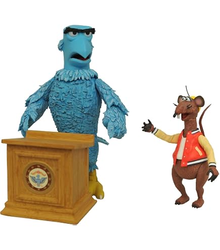 Os Muppets Select 7 Action Figures Série 3: Miss Piggy, Floyd Pepper