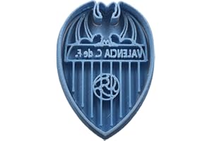 Cuticuter Fútbol Valencia Cortador de Galletas, Plástico, Azul, 8x7x1.5 cm