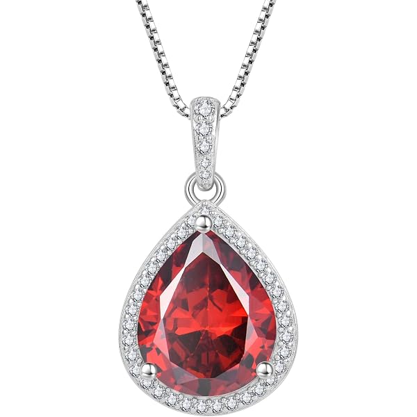 Collana con pendente ovale in acquamarina naturale e argento sterling 925, confezionata in scatola regalo. - Italia