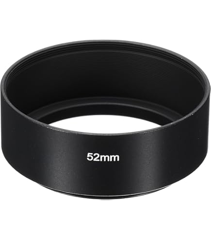 Sonnenblende 37mm Für Kameraobjektive - Mattiert Antireflektierend Schwarz
