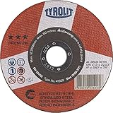 Para acero inoxidable Tyrolit 41489 PREMIUM Disco de Corte, 41, A30R-BFXA, 115 x 2.0 x 22.23 mm Dimensiones