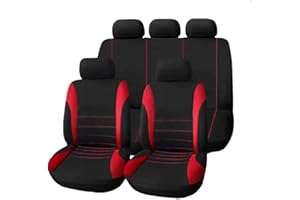 ZTHL Couverture de siège de Voiture d'été élégant et Confortable Couvre Accessoires de Ventilation pour Dacia Dokker Duster Lodgy Logan 2 Sandero Stepway 2 Encyclers Complet (Color Name : Red)