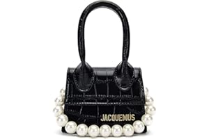 LEOCEE Jacquemus Damen Mini-Krokodil Umhängetasche und Handtasche