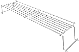 Denmay 65054 68.3CM Raised Warming Rack Chrome plated for Weber Genesis 300 (3 Burner), Genesis E320 E330 S310 S320 S330, Genesis 300 series I, BBQ Warming Rack Replacement Part for 81323, 62749