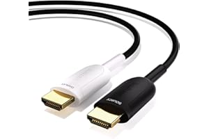 HUAHAM Kabel światłowodowy 8K HDMI 2.1, 15 m, 48 Gb/s, Ultra High Speed, obsługuje 8K @60 4K 120 eARC RTX 3090 HDCP 2.2i 2.3 Dolby, kompatybilny z PS5, Xbox Series X, Roku/Fire/Sony/LG CX TV