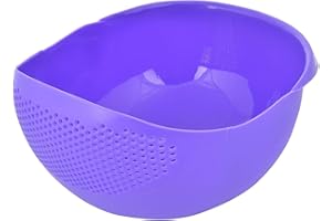 by burning desire Plastic Washing Bowl and Strainer for Rice, Fruits, Vegetable, Noodles, Pasta for Storing and Straining(Multicolor)