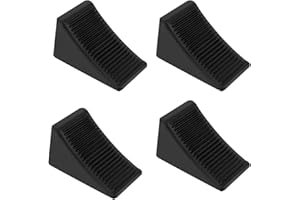 Skyplanet 4 PCS Wheel Chocks Heavy Duty Extra Large Solid Rubber Wheel Chock for Your Camper,Trailer,RV,Truck,Car or ATV