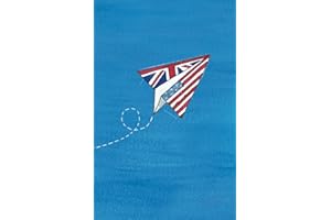 UK-USA notebook - Take Flight: British-American Paper Aeroplane-Airplane Flag Travel Notebook; Medium Lined Journey Diary; 100 page; A5 (5.5"x8.5"/148x210mm)