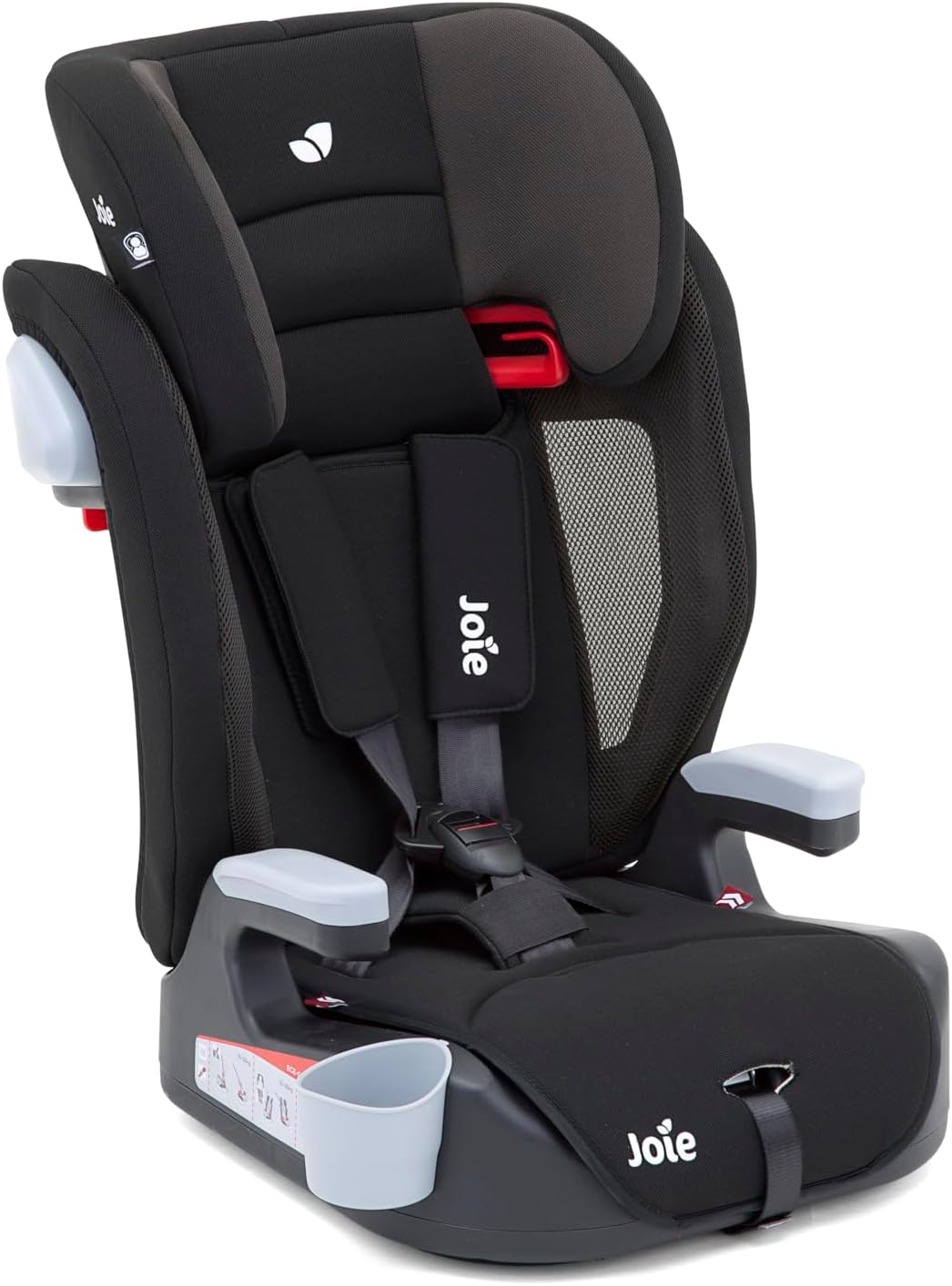 Joie Elevate Group 1/2/3 R44 Forward Facing Car Seat, 1 to 12 Years, 9-36 kg, Two Tone Black