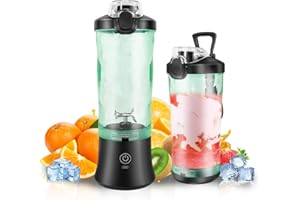 JUPITOR Portable Electric Fresh Mini Juicer Cordless Blend Active Personal Fruit Juicer Multi Blender & Smoothie Maker 600ml Blender Mixer Shaker Bottle