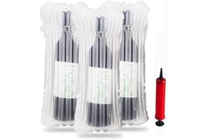 BONHHC Protector de botella de vino,bolsa de embalaje inflable,embalaje y transporte seguros(10 piezas)