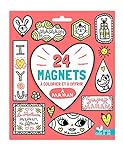 24 magnets à colorier et à offrir à maman